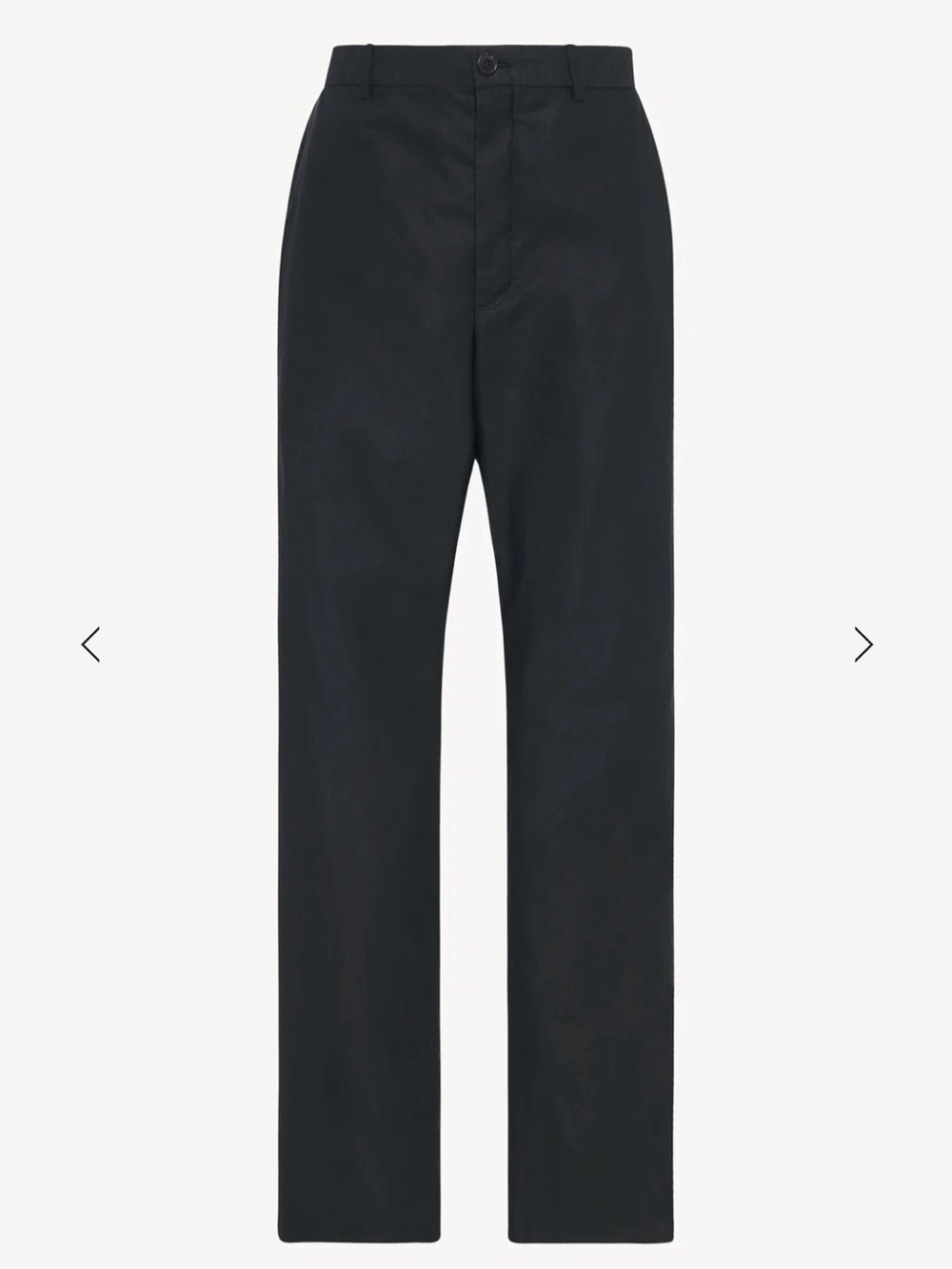 The Row dark navy mid-rise tailored cigarette pants trousers 6